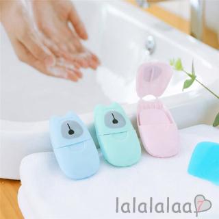 ❆☉❆New Portable 50pcs Wipes Bath Washing Hand Scented Slice Sheets Travel Paper Soap UK