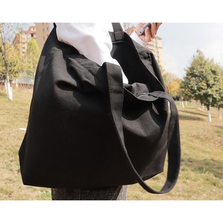 ❤️Large Cotton Shopping Bag Shoulder Bag Zipper Closure Reusable Eco Friendly 50*50 CM