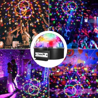 ▣♠AISZ MP3 Disco ball light bluetooth speaker led bar laser lazer stand USB Multicolor RGB Half Moo