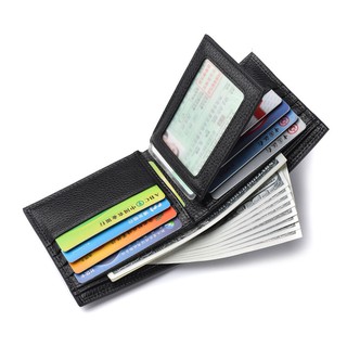 Mens Black PU Leather Wallet with Credit Card Holder,Purse (5)