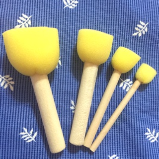 Round Sponge Brush 4 pc set for Kids