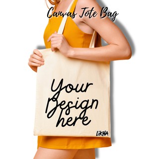 Personalized Canvas Tote Bag by Likha