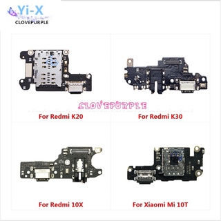 USB Charging Charger Dock Port Board With Microphone Mic Flex Cable For Xiaomi Mi 10T Pro Redmi K20 K30 K30S 10X Pro 4G 5G
