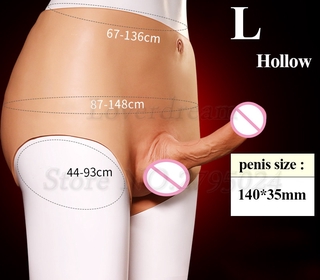 LL Skin Feeling Hollow/Solid Silicone Lesbian Strapon Dildo Panties Real Male Dick Sex Toys For Wom (9)