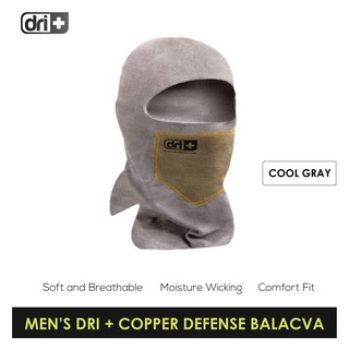Dri Plus DMCDBALA1101 Men's Washable Multi-Functional Sweat Wicking 3D Copper Defense Balaclava 1 pc