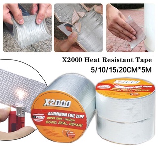 X2000 Aluminum Foil Butyl Tape High Temperature Resistance Waterproof Tape Roof Pipe Leak Repairing