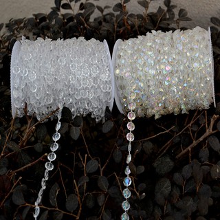 🔥HOT IFREE 30M DIY Garland Diamond Acrylic Crystal Beads Strand Shimmer Wedding Deco