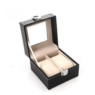 home Fashion PU Leather Watch Storage Showcase Box (2)
