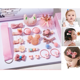 18pcs/ set Baby Girl's Hair Clips for Girls Cute Hair Bows For Baby Girls Hair Accessories