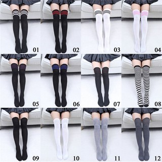 CF Womens Over Knee Long Socks Thigh High Stockings (6)