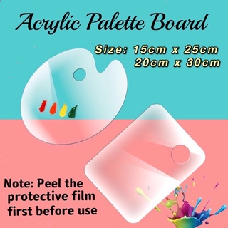Acrylic Palette Board Acrylic Mixing Plate
