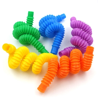 2PCS Colorful Pop Tubes Fidget Toys Pop It Popit Squeeze Push Bubble Sensory Adult Relief Simple Dimple Anti Stress Figet Toys Gift