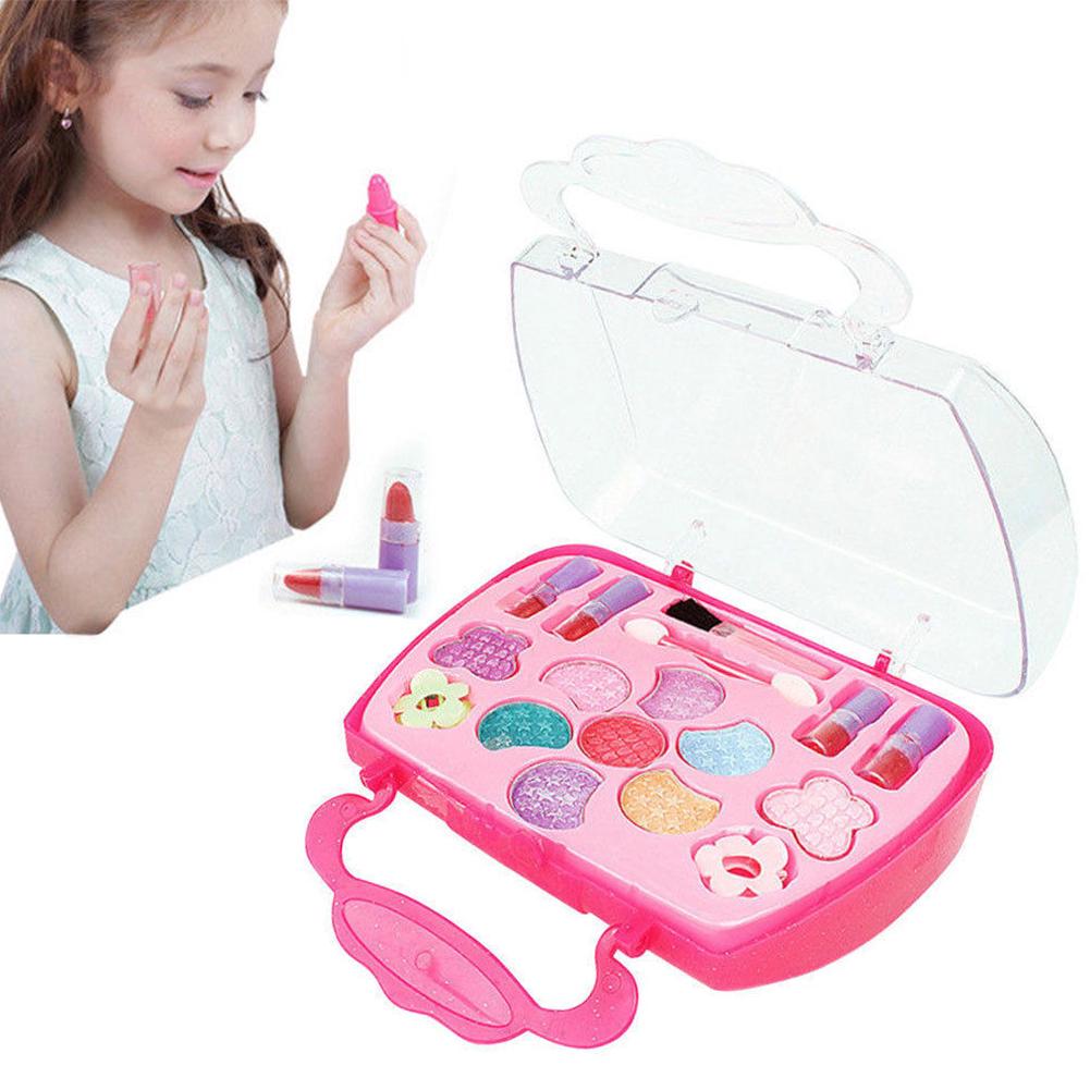 Simulation Toy Pretend Play Suitcase Makeup Set Palette Kids (1)