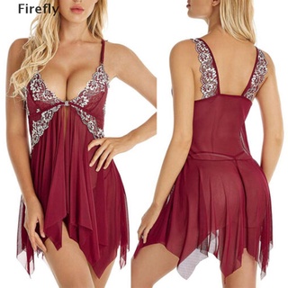 <firefly> Plus Size Women Sexy Lace Bodysuit Lingerie Nightdress Nightie Sleepwear New2020 [HOT SALE]
