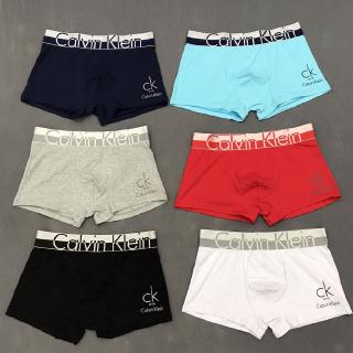 4PC Men Plus Size Fashion Boxer Cotton Solid Color Underwear Comfortable Stretch Briefs (No Box)