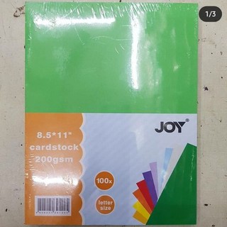 Joy Cardstock Letter Size 100s Assorted Colors