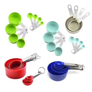 8pcs Measuring Cup and Spoon Set | Stainless Steel Handle