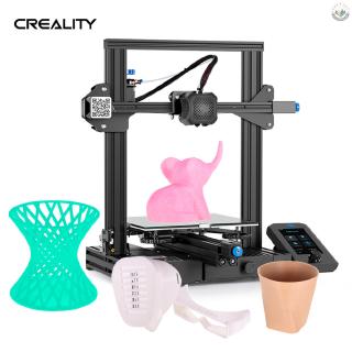 NEW*Creality 3D Ender-3 V2 3D Printer Kit All-Metal Integrated Structure Silent Mainboard New UI Display Screen Support Resume Printing 220*220*250mm Build Volume