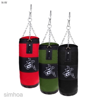 60cm Kickboxing Training Bags Martial Art Punching Sandbag Heavy Duty Hanging Chains Four Part Set