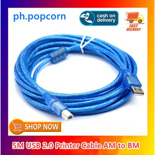 Good Quality USB Printer Cable 5Meters 2.0 Type A male to Type B male