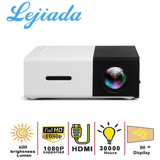 LEJIADA YG300 Pro LED Mini Protable 800 Lumens Support 1080P Full HD Playback HDMI USB Home Theater