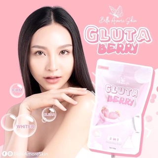 (ONHAND) GLUTABERRY / GLUTA BERRY BLEACHING SOAP BY BELLA AMORE SKIN (FREE SOAP MESH)