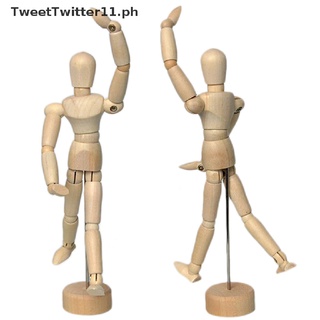 【TweetTwitter11】 5.5" Drawing Model Wooden Human Male Manikin Blockhead Jointed Mannequin Puppet [PH] (3)