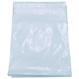 1 Bundle XL White Plastic Courier Parcel Bag with Pocket 100s