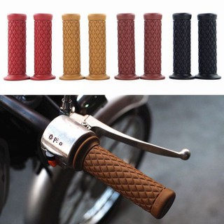 2pcs 7/8" 22mm Rubber Handlebar Hand Grip Bar End for Motorcycle Bike Cafe Racer (1)