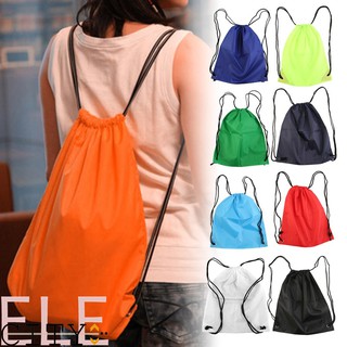 【Ele】Drawstring Duffle Bag Sport Gym Swim Dance Shoe Backpack (1)