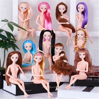 30cm 11 Joint Doll Body Makeup 3D Eyes Princess Baby Girl Dolls Toys