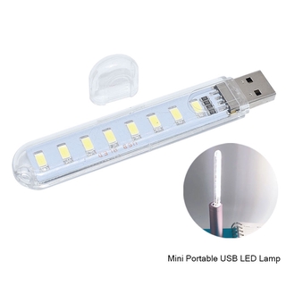 Mini Portable USB LED Lamp/Book Light Reading Light/8 Leds Travel Night Light For Mobile Power Bank