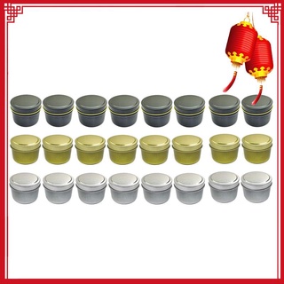Candle Tin 24Pcs 4Oz Candle Containers Candle Tin Jars Round Shape Candle Storage Box for DIY Candle Making Kit