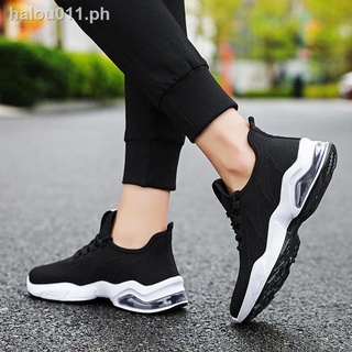 Hot sale❉Net shoes men s new 2021 fashion casual running shoes trend air cushion shoes sports shoes men s shoes breathable and quick-drying