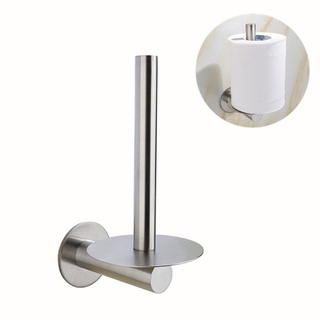 neva* Stainless Steel Roll Paper Holder Rack Nail Free Tissue Towel Vertical Stand for Home Kitchen Bathroom