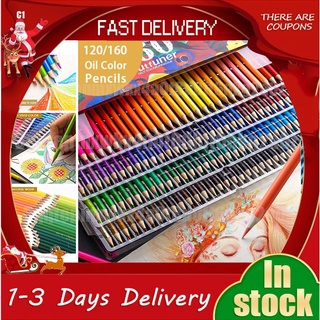 Ready Stock/▣Brutfuner Professional Oily Colored Pencil Set Painter Drawing Sketch Wooden Colored Pe