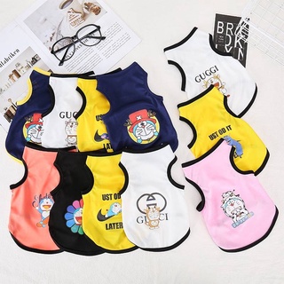 T-shirt Soft Puppy Dogs Clothes Cute Pet Dog Clothes Cartoon Clothing Summer Shirt Casual Vests for Small Pet Supplies (5)
