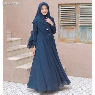 ♗℡✎!!! Mayra Syari Wenela Syar'i Robe Dress Set Khimar Hijab Veil