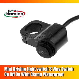 COD Mini Driving Light Switch 3 Way Switch ON OFF ON Switch With Clamp Waterproof