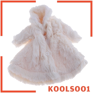 [KOOLSOO1] Winter Wear Overcoat Mini Fur Coat Modern Girl Doll Clothes and Accessories