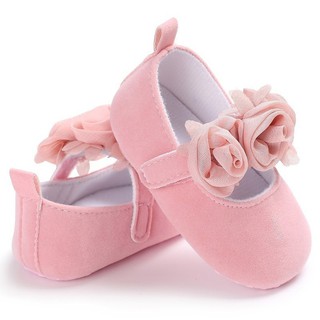 Baby Girls Newborn Baby Floral Soft Sole Sandals Children Princess Shoes (1)