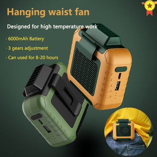 Newest USB Portable Personal Hanging waist Fan With Recharge Battery Ultra quiet Wearable Electric
