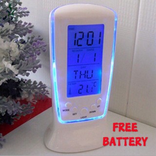 Electronic Square Digital Alarm Clock Calender LED