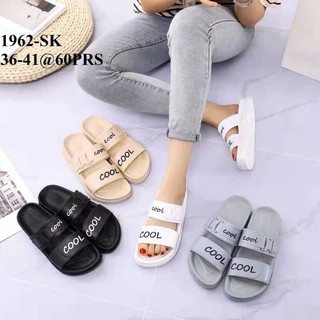 New Hot-selling goods cool two strap rubber slippers women shoes