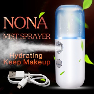 Portable Nano Spray Facial Cooling Face Sprayer USB Mist Humidifier Moisturizing Tool