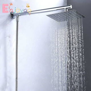 Square Stainless Steel Shower Head with Extension Arm Bottom