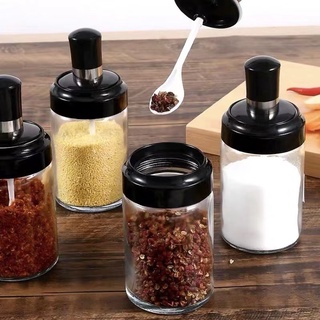250ml Glass Seasoning Jar seasoning Bottle kitchen Storage box oil Dispenser sugar salt empty bottle