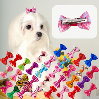 MiNiCo~1PC Delicate Pet Dog Cat Puppy Bow Tie Flower Bowknot Hair Clips Hairpin