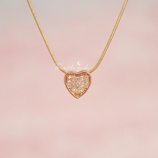 Tiny Heart Necklace by twinklesidejewelry
