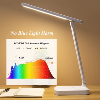 ✿♠Simple Study Lamp LED Dimming Desk Lamp USB Rechargeable Phone Holder Table Lamp Student Night Lam (2)